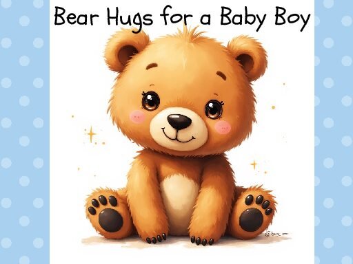 Bear Hugs for a Baby Boy – Gift Card (4" x 3" Digital Download, PDF Only)